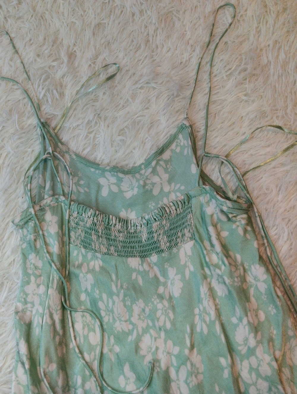 Zara Floral Print Satin Dress Size M - Picture 5 of 8